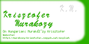 krisztofer murakozy business card